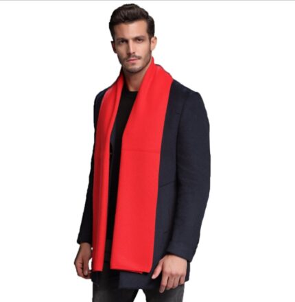 autumn and winter new men’s scarf cashmere tide men’s business casual thick warm scarf long double-sided