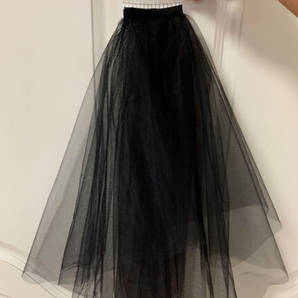 Schwarzer Schleier, kurz, süß, weicher Schleier, einfach