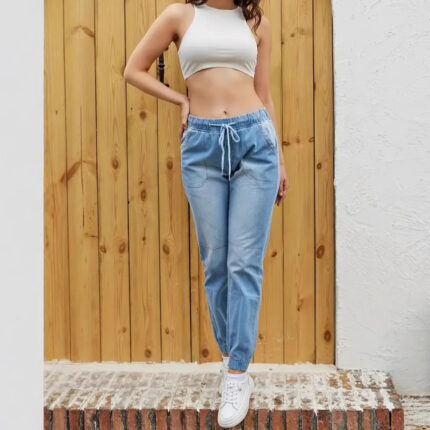 Jeans mit elastischem Bund für Damen